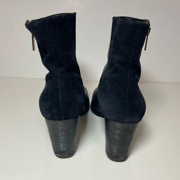 Michael Kors Ankle zip heel leather boots Sz  9.5 - Picture 3 of 11